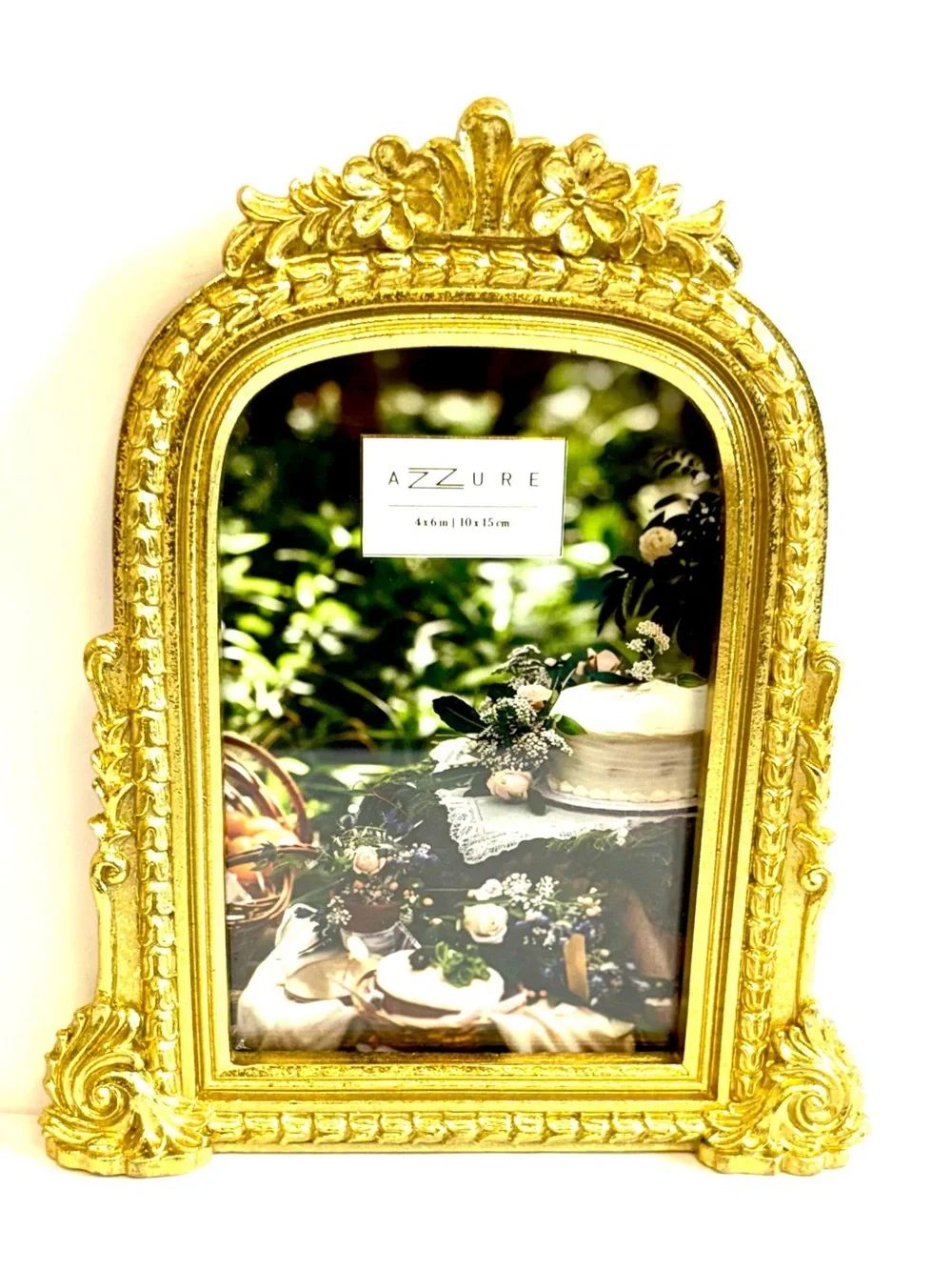 Azure 4 x 6 Picture Frame Gold Ornate Vintage Style F461031
